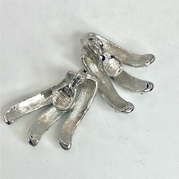 VINTAGE Monet 60’s Etched Silver Tone Link Bracelet and matching clip earrings - Picture 14 of 15